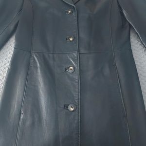 Leather coat